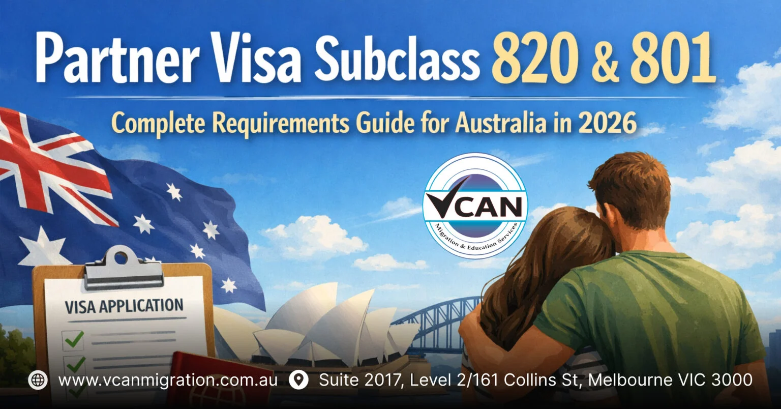 Partner Visa Subclass 820 & 801: Complete Requirements Guide for Australia in 2026